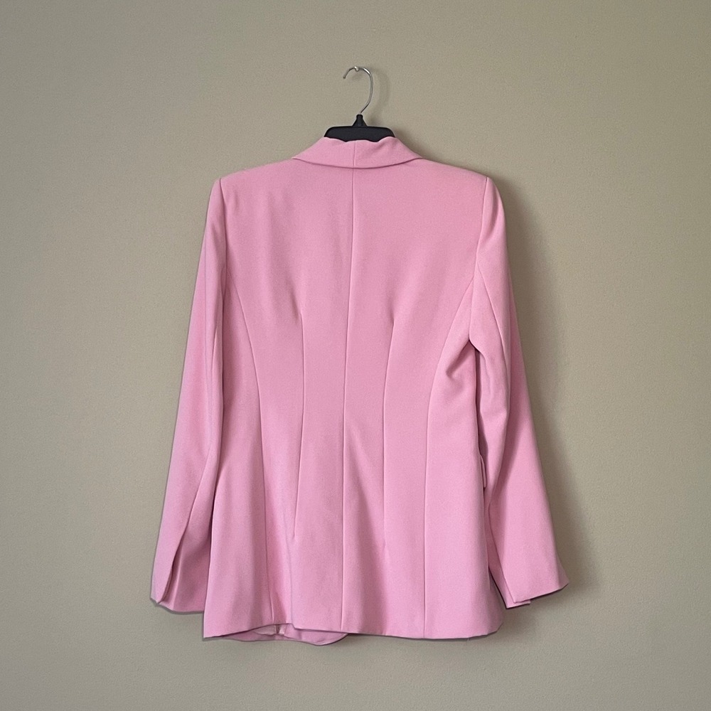 ZARA Pink Shawl Collar Single Button Blazer Jacket Women's Size S - Picture 2 of 7